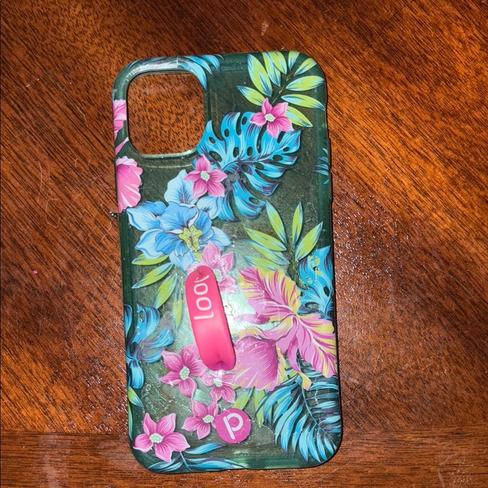 Loopy Case Pink and Green Tropical iPhone 11